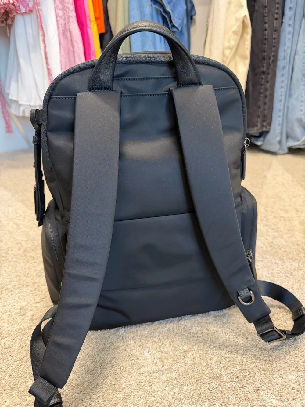 Tumi Halsey Backpack—black nylon